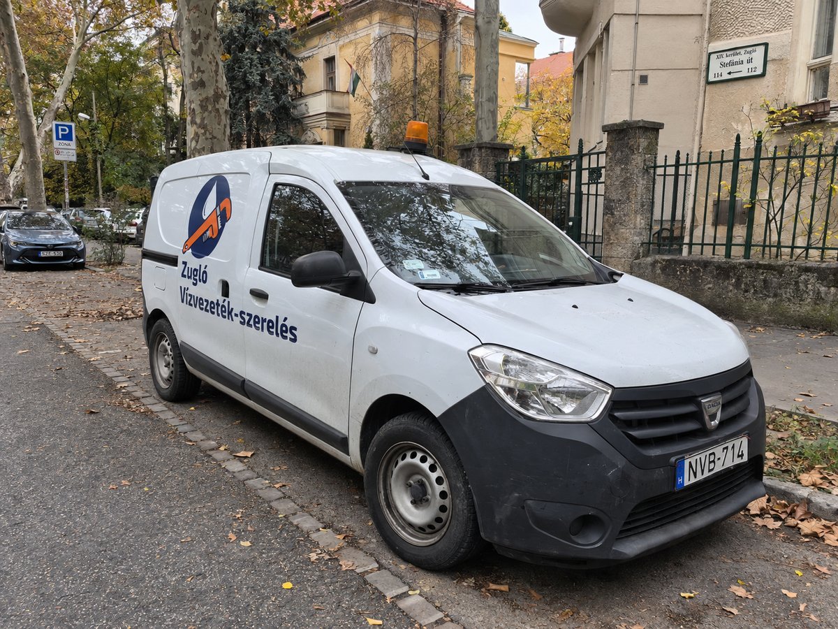Felszerelt szervizautó vízszereléshez Zuglóban, XIV. kerület